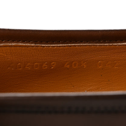Gucci Calfskin Womens Jordaan Loafers 40 Fondente Brown 8 of 17