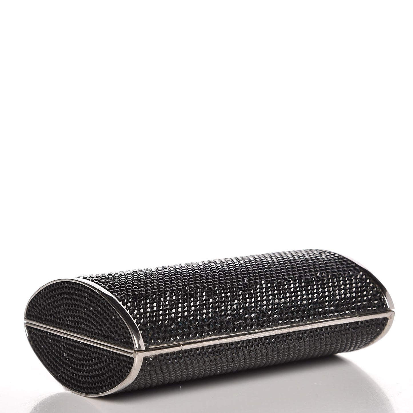 Swarovski Crystal Minaudiere Clutch Black