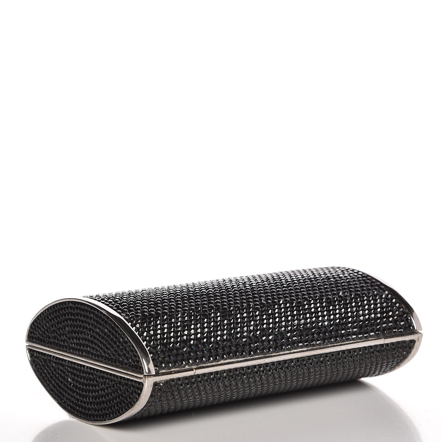 Judith Leiber Swarovski Crystal Minaudiere Clutch Black 4 of 7