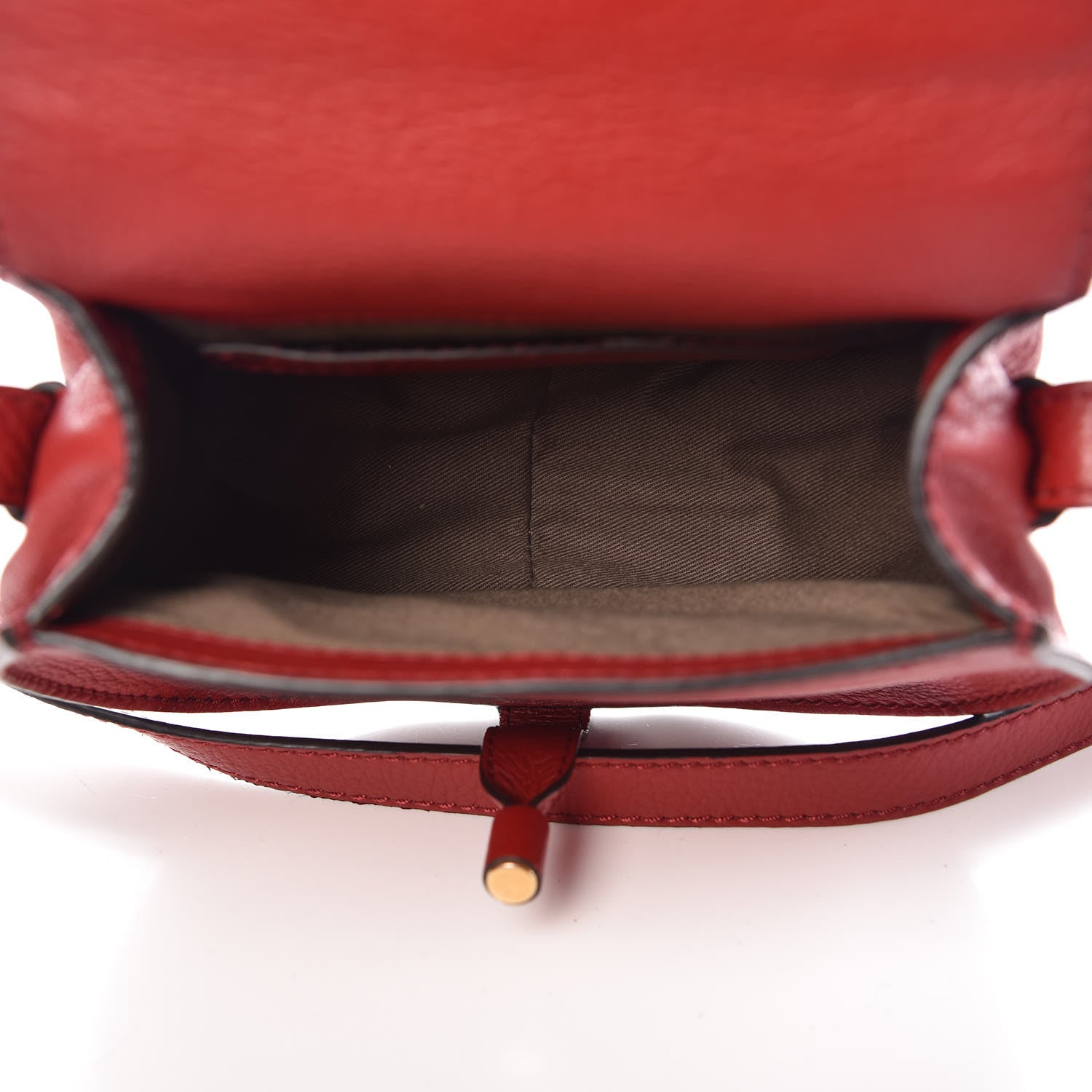 Chloe Calfskin Mini Marcie Round Crossbody Bag Dahlia Red 5 of 8