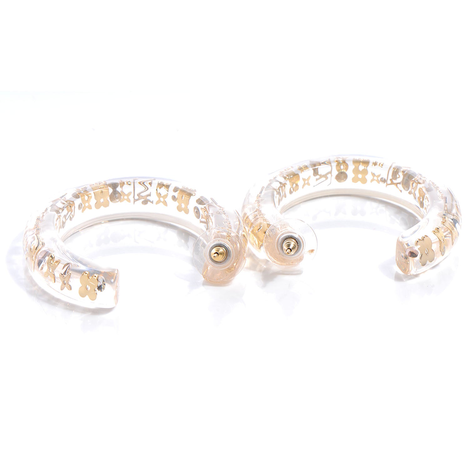 Louis Vuitton Inclusion Hoop Earrings Transparent 4 of 4
