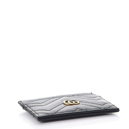 Gucci Calfskin Matelasse GG Marmont Card Holder Black 4 of 7
