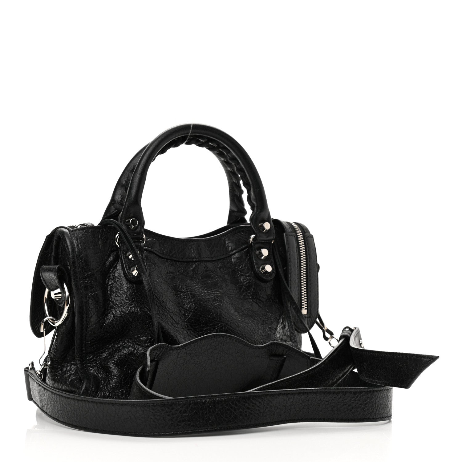 Balenciaga Agneau Classic Silver Hardware Mini City Black 3 of 10