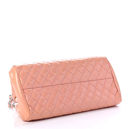 Chanel Patent Quilted Medium Just Mademoiselle Bowling Bag Pink 3 of 4