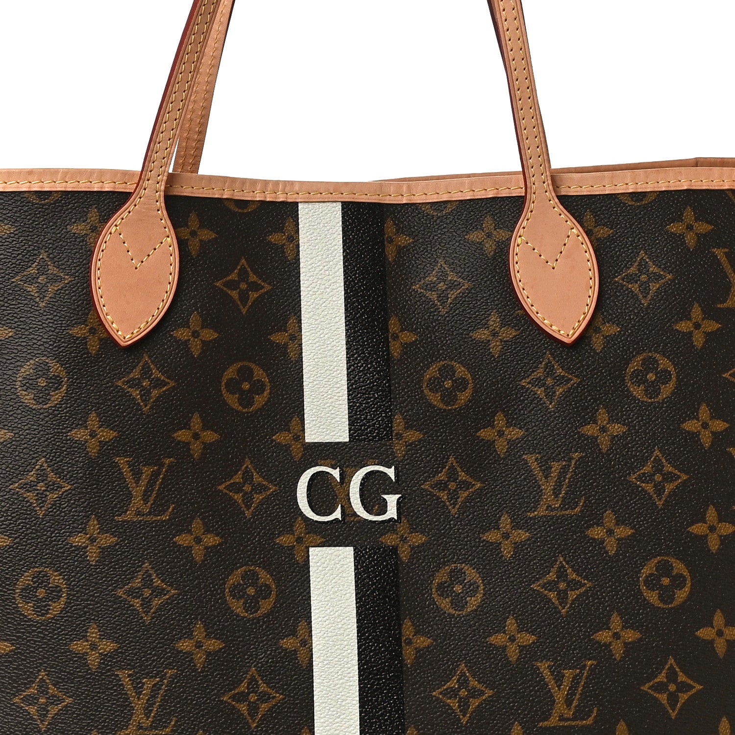 Louis Vuitton Monogram My LV Heritage Neverfull GM White Black 7 of 9