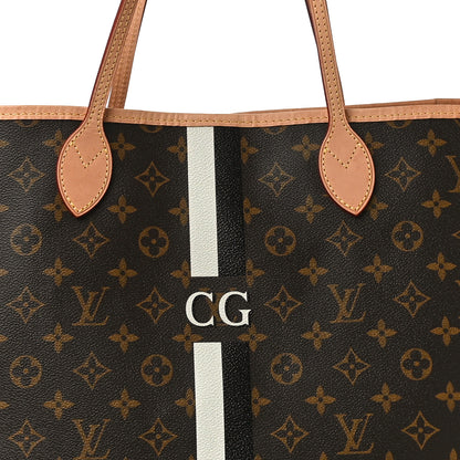 Louis Vuitton Monogram My LV Heritage Neverfull GM White Black 7 of 9