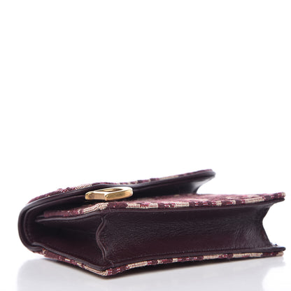 Christian Dior Oblique Saddle Card Holder Bordeaux 4 of 8