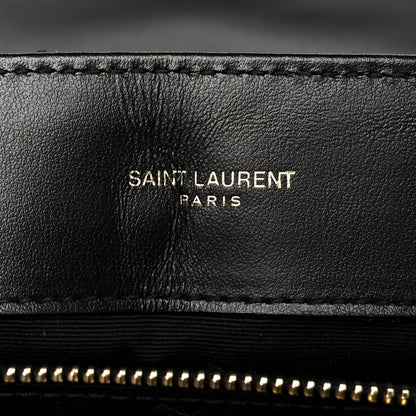 Saint Laurent Calfskin Y Quilted Monogram Medium Loulou Chain Satchel Black 6 of 11