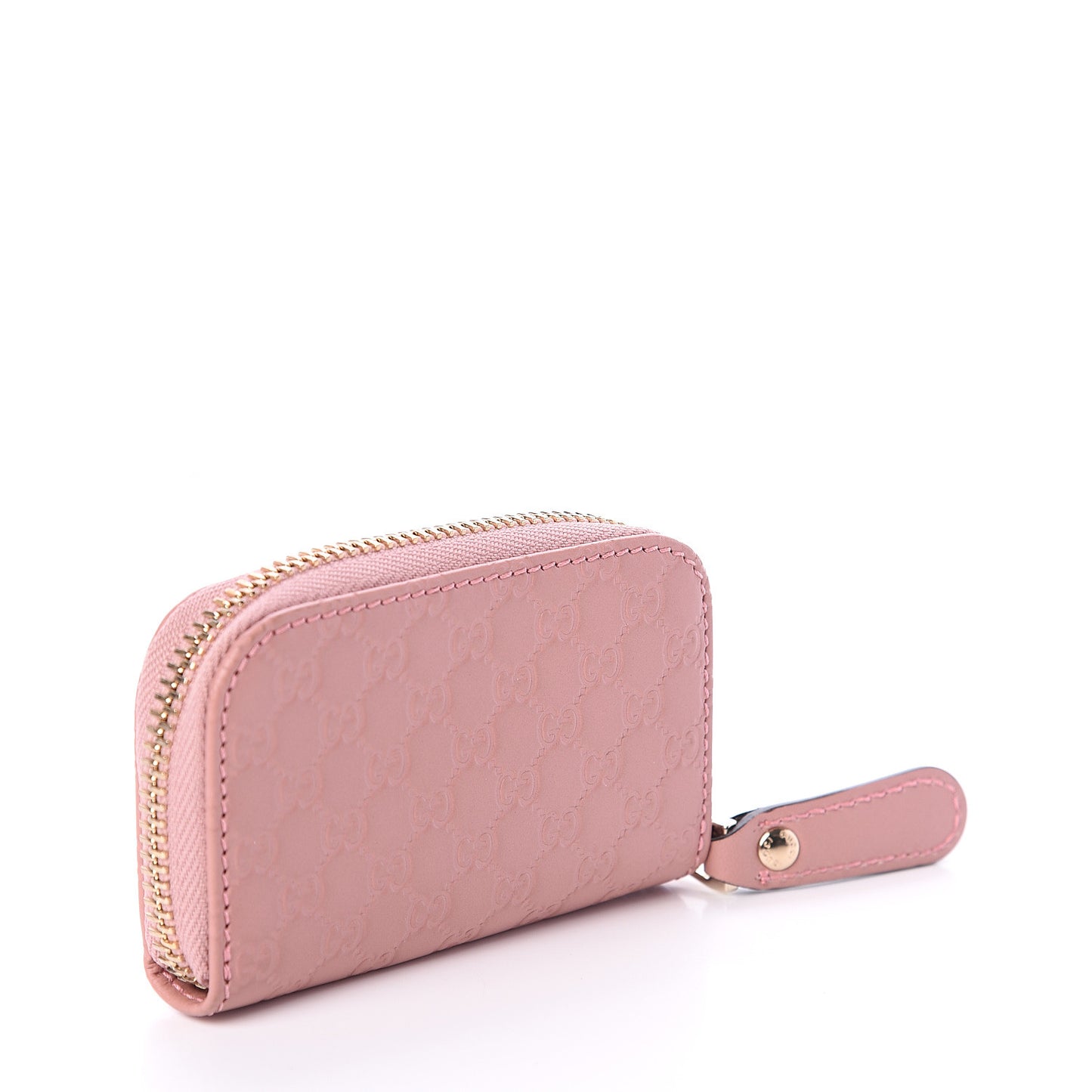 Microguccissima Zip Around Card Case Soft Pink