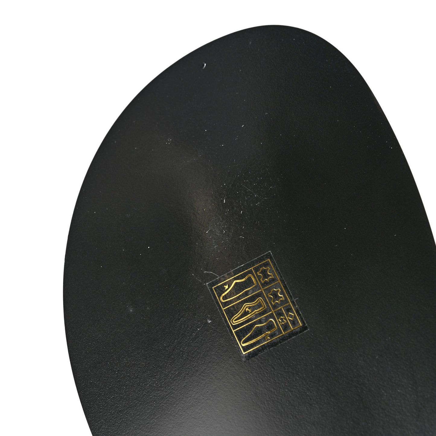 Grained Calfskin Velcro Dad Sandals 38 Black