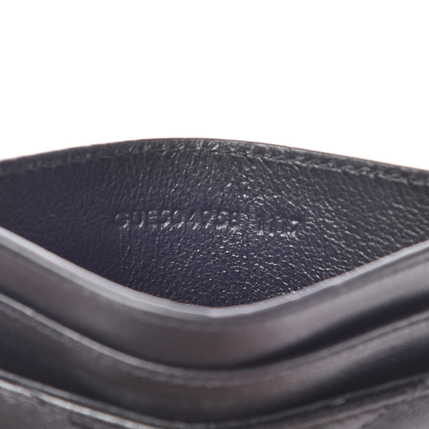 Calfskin Y Quilted Monogram LouLou Credit Card Case Black