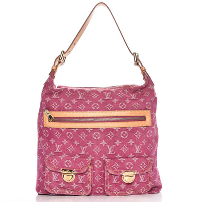 Louis Vuitton Denim Baggy GM Fuchsia 1 of 7