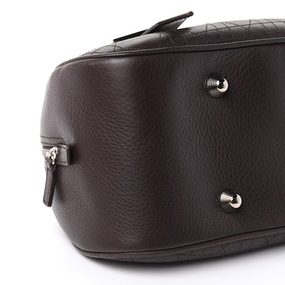 Christian Dior Calfskin Cannage Handbag Dark Brown 8 of 12