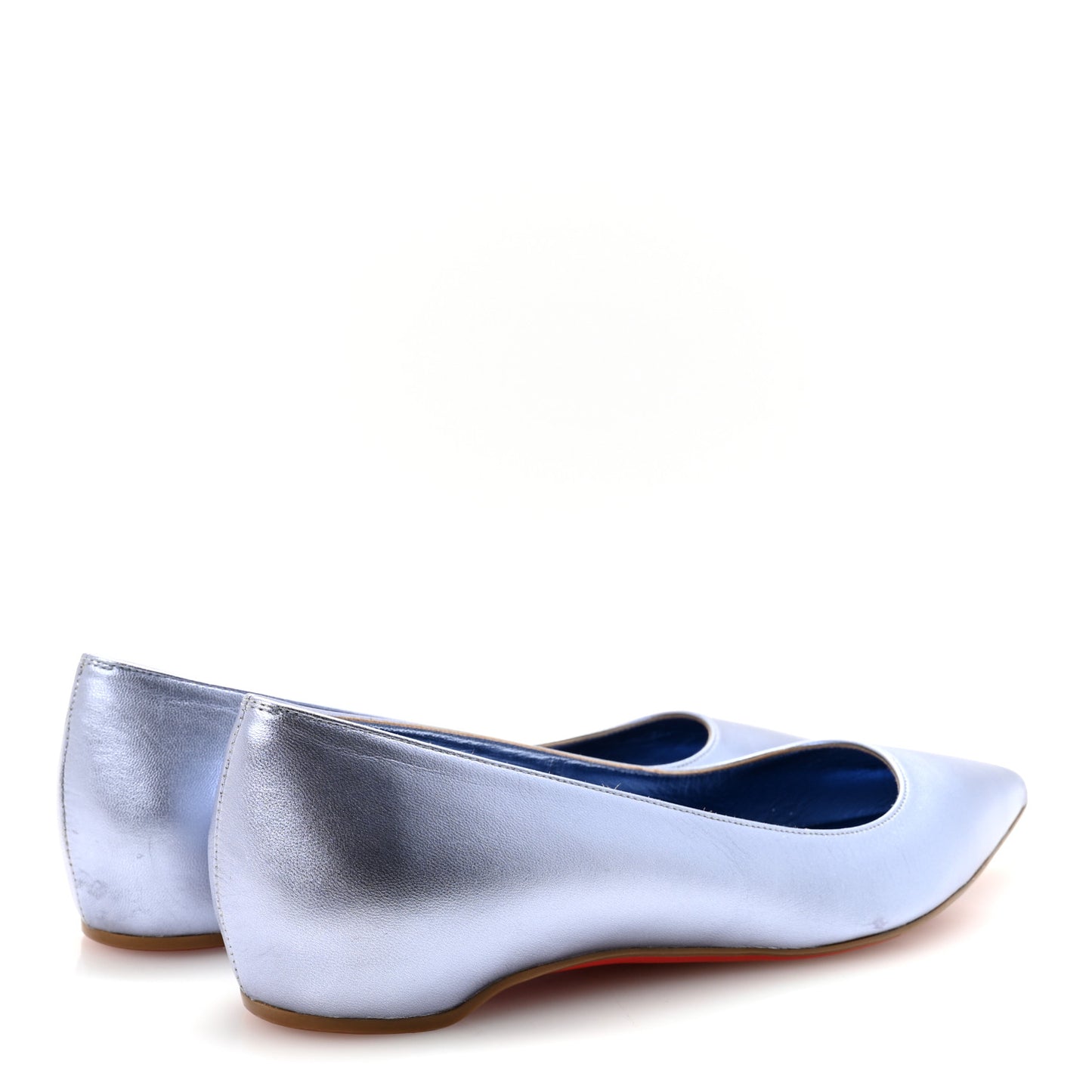 Metallic Nappa Anjalina Flats Flats 37.5 Blue