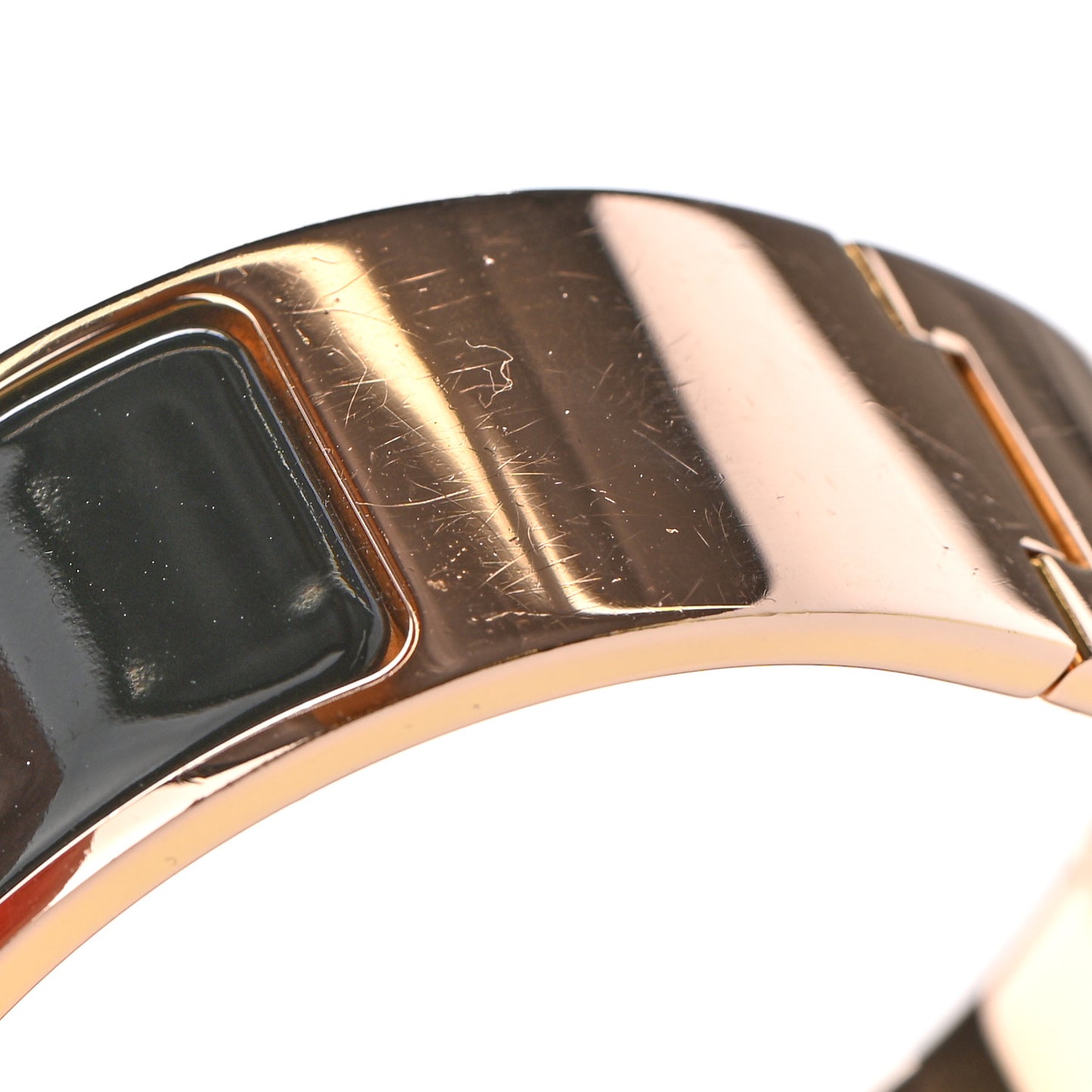 Enamel Wide Clic Clac H Bracelet PM Black