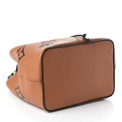 Louis Vuitton Empreinte Monogram Giant Crafty Neonoe MM Caramel Black 4 of 11
