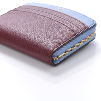 Mulberry Small Classic Grain Calfskin Small Curved Zip Around Wallet Crimson 7 of 9