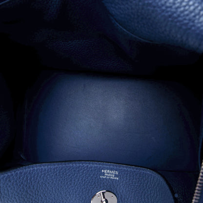 Hermes Taurillon Clemence Lindy 30 Bleu De Malte 4 of 4