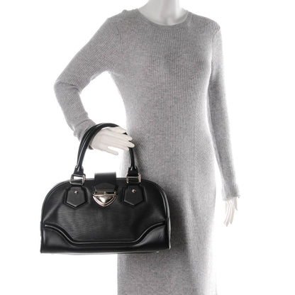 Louis Vuitton Epi Bowling Montaigne GM Black 2 of 8