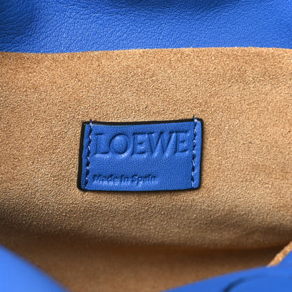 Loewe Nappa Shearling Flamenco Knot Clutch Blue 6 of 10