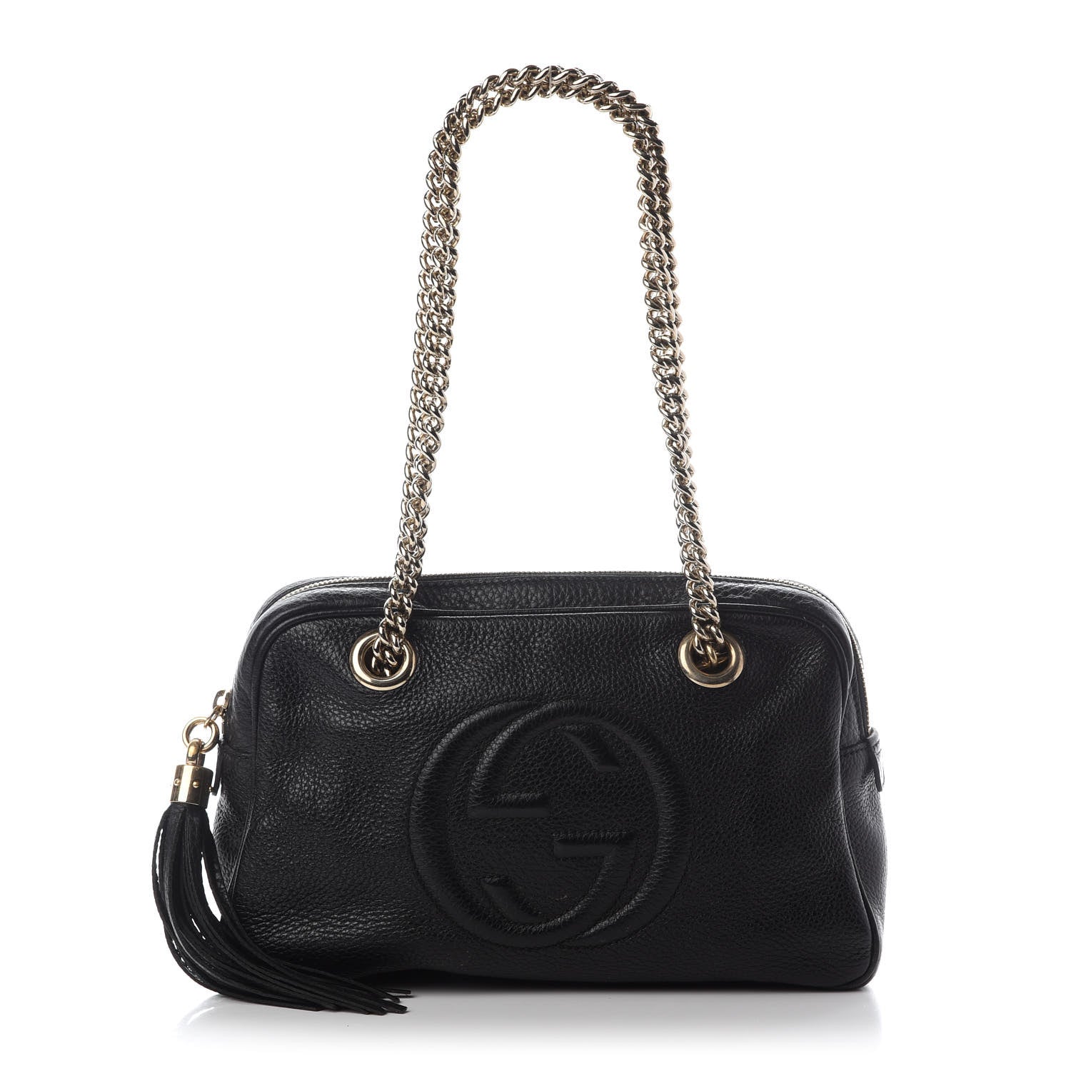 Gucci Pebbled Calfskin Small Soho Bowler Black 1 of 11