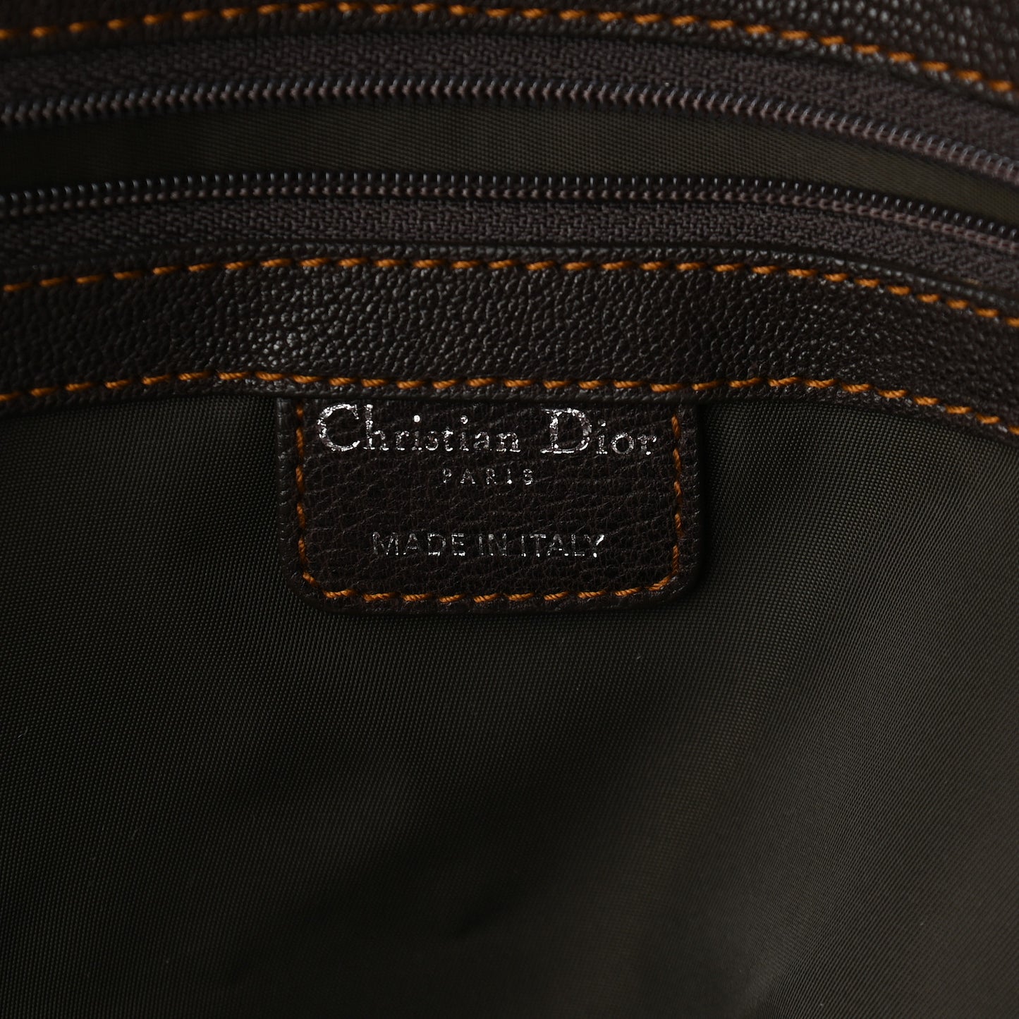 Monogram Plaque Tote Brown