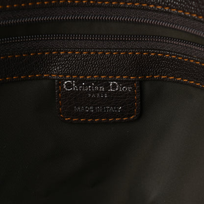Christian Dior Monogram Plaque Tote Brown 7 of 11