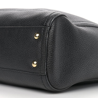 Salvatore Ferragamo Grained Calfskin Ally Hobo Black 6 of 11