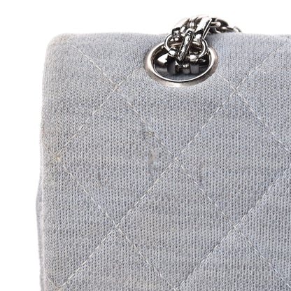 Chanel Jersey Quilted Small Double Flap Blue 17 of 20
