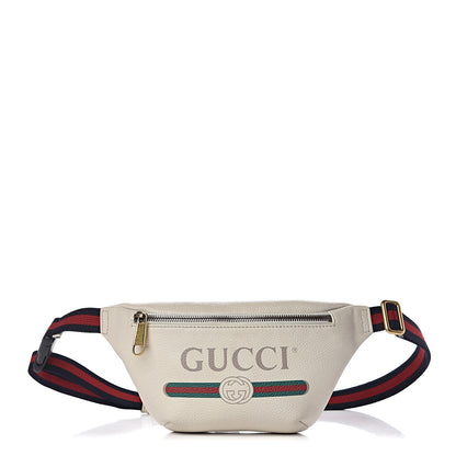 Gucci Grained Calfskin Small Logo Belt Bag White 1 of 10