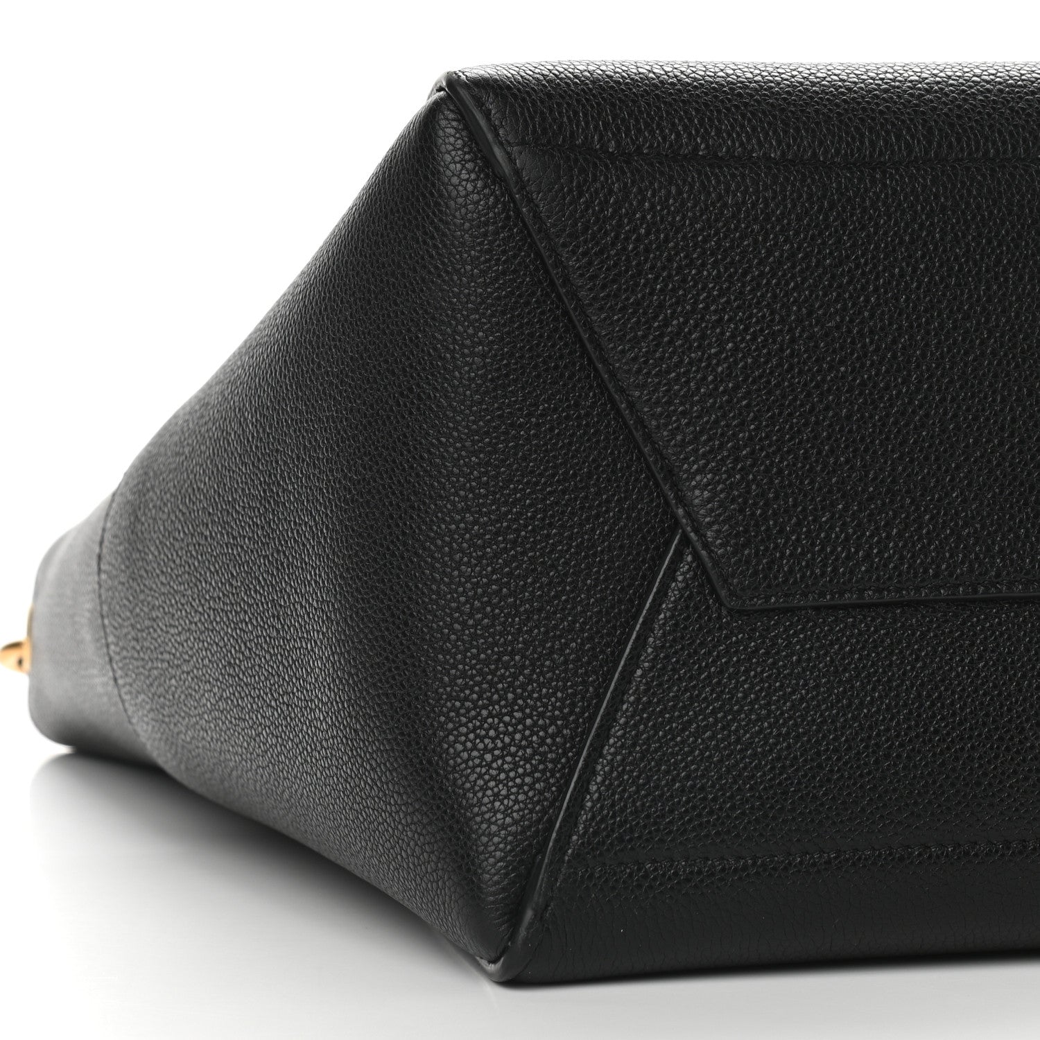 Celine Soft Grained Calfskin Sangle Bucket Bag Black 7 of 9