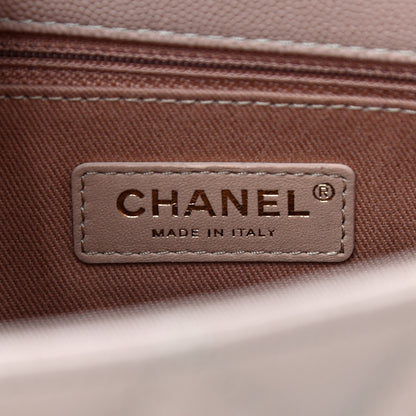 Chanel Caviar Quilted Small Coco Handle Flap Light Beige 5 of 8