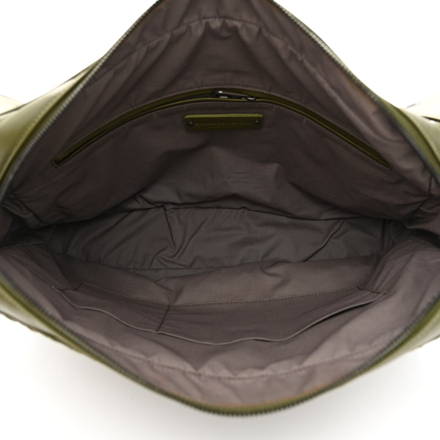 Nappa Intrecciato Messenger Bag Mud