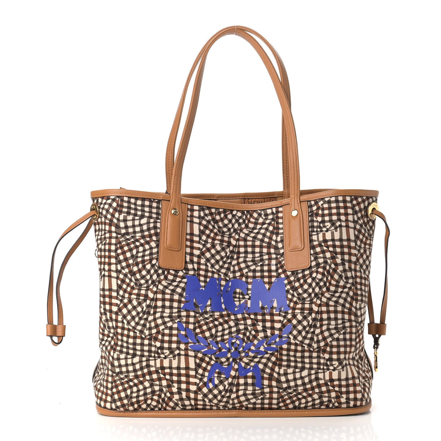 Visetos Medium Liz Reversible Shopper Tote Cognac