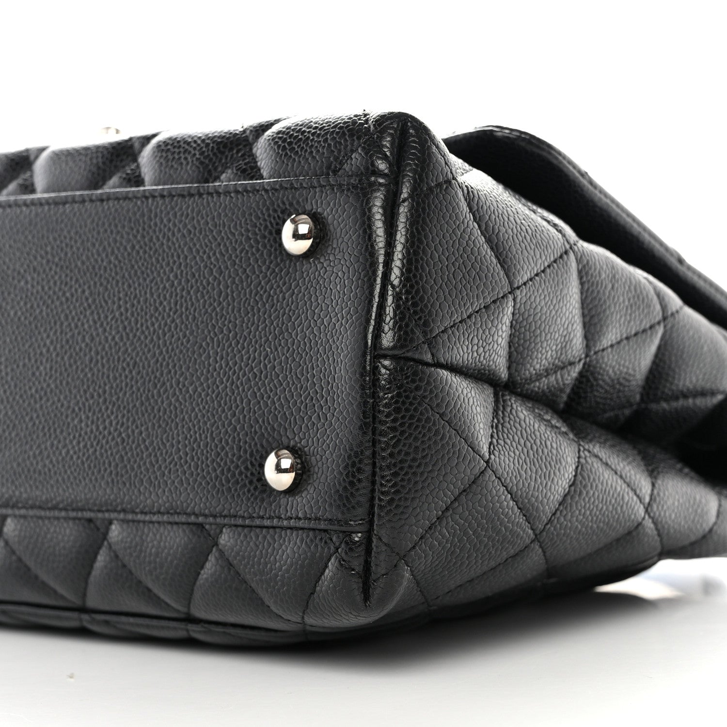 Chanel Caviar Quilted Jumbo Kelly Flap Bag Black 10 of 14
