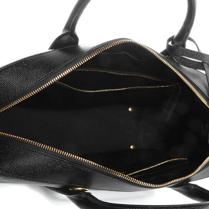 Saint Laurent Grain de Poudre Medium Museum Briefcase Black 5 of 9