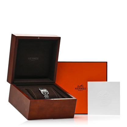 Hermes Stainless Steel Diamond Bezel Mother of Pearl 23mm Cape Cod Quartz Watch 5 of 5