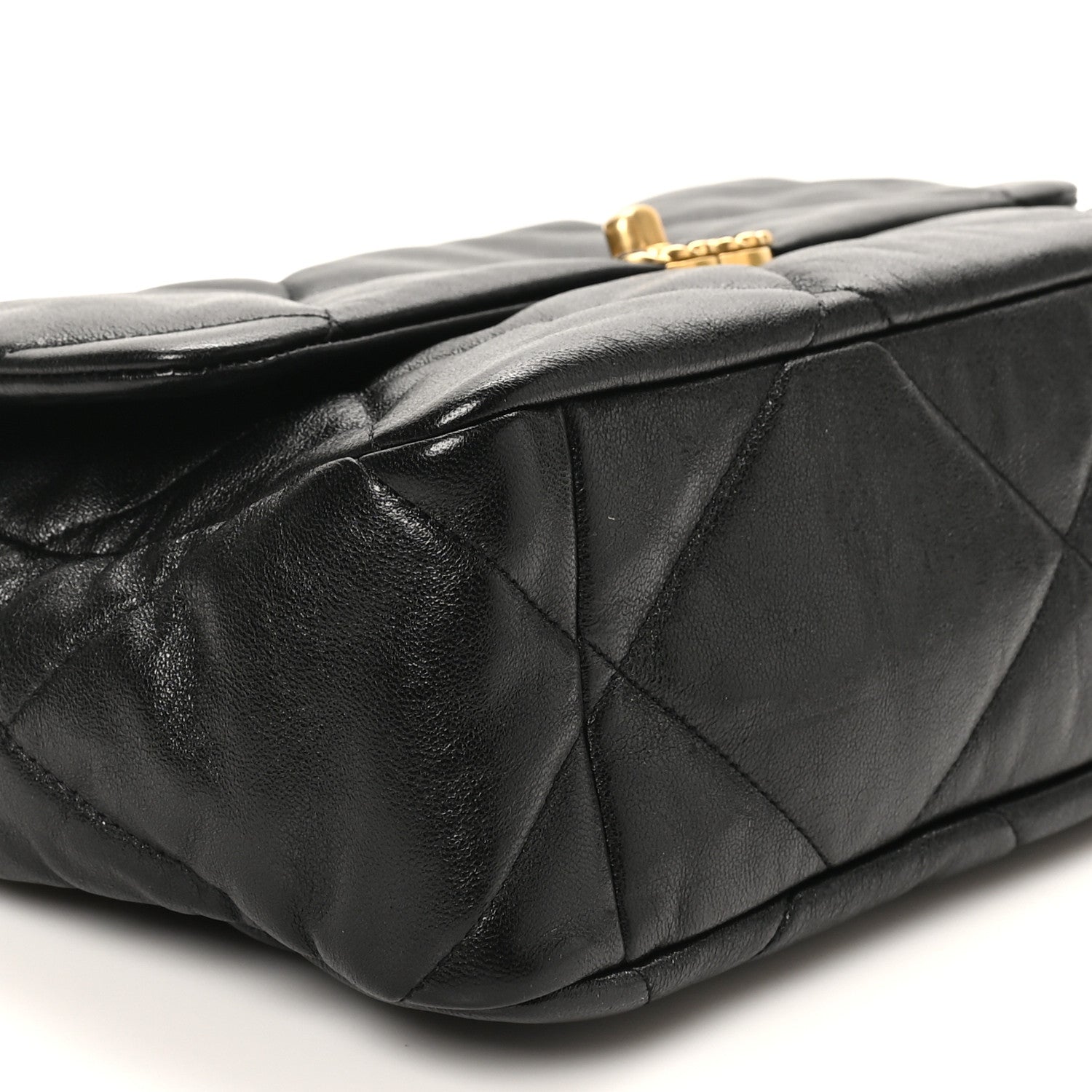 Chanel Lambskin Quilted Large Chanel 19 Flap Black 1777277