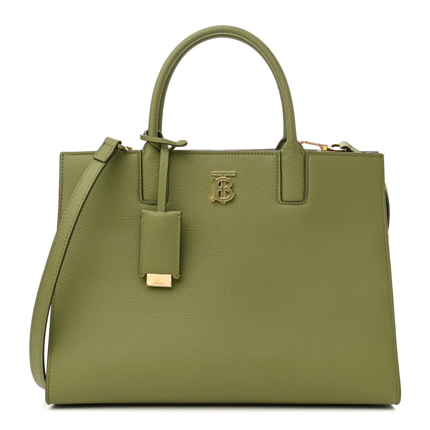 Grained Calfskin Small Frances Tote Spruce Green