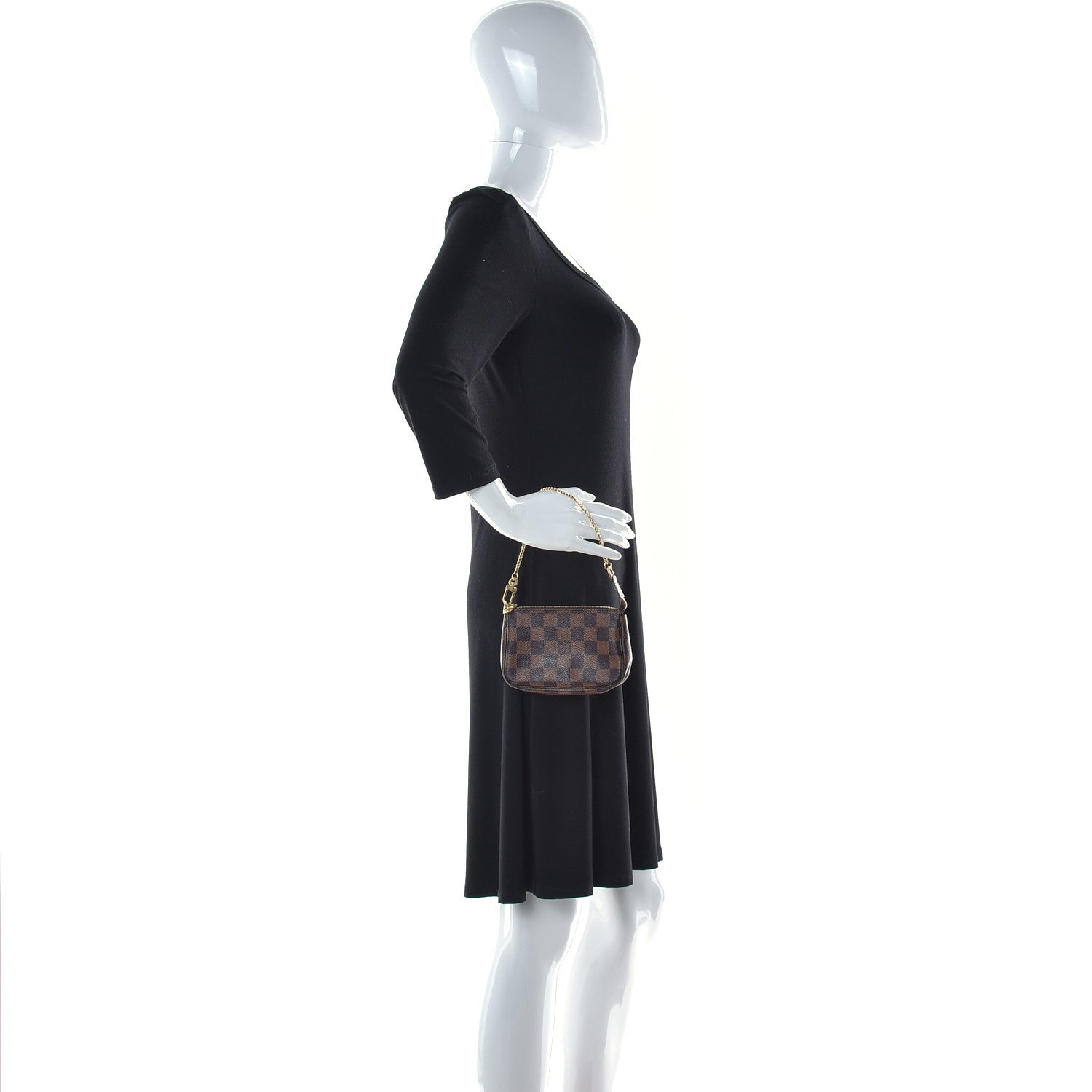 Louis Vuitton Damier Ebene Mini Pochette Accessories 2 of 7