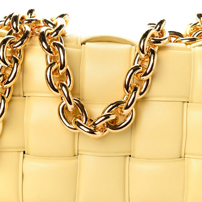 Bottega Veneta Lambskin Maxi Intreccio Padded Chain Cassette Crossbody Bag Corn 7 of 9