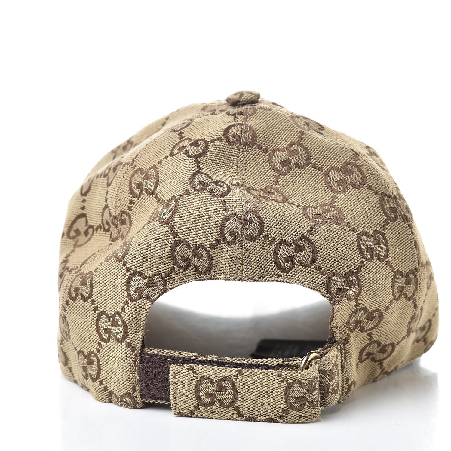 Gucci Monogram Textured Dollar Calfskin Zeno Baseball Hat S Beige 4 of 7