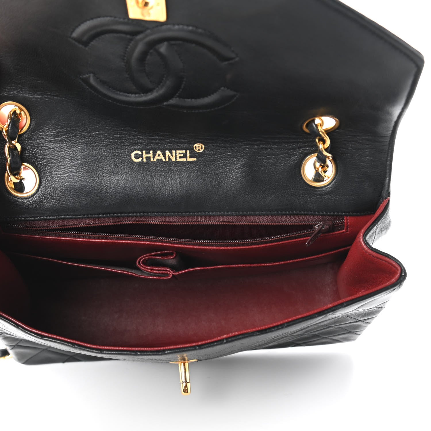 Chanel Lambskin Quilted Small Single Flap Black 5 of 11