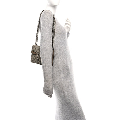 Gucci GG Supreme Monogram Mini Dionysus Shoulder Bag Taupe 2 of 10