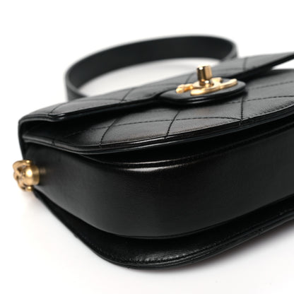 Chanel Calfskin Quilted Moon Messenger Black 9 of 11