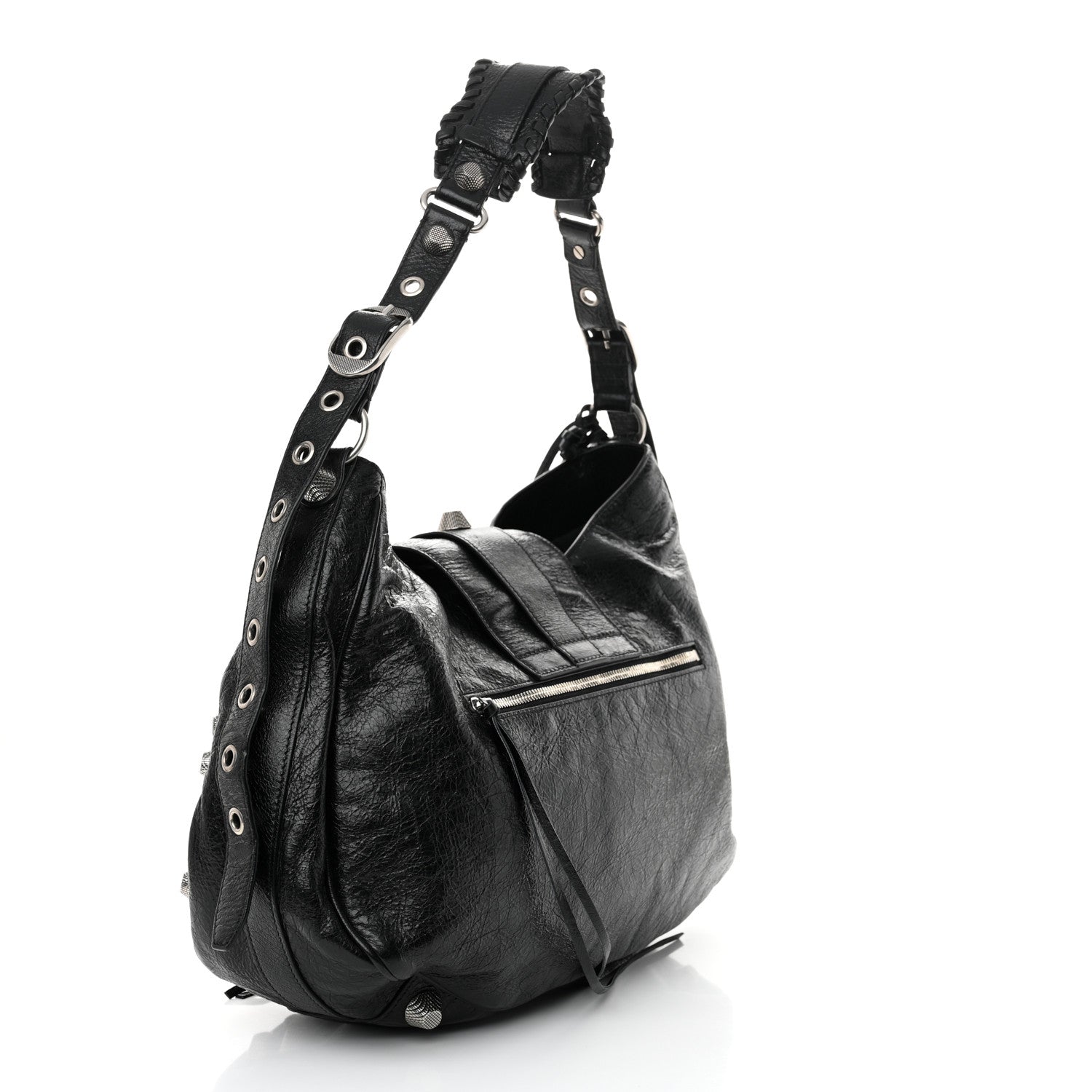 Balenciaga Agneau Arena Large Le Cagole Shoulder Bag Black 4 of 12