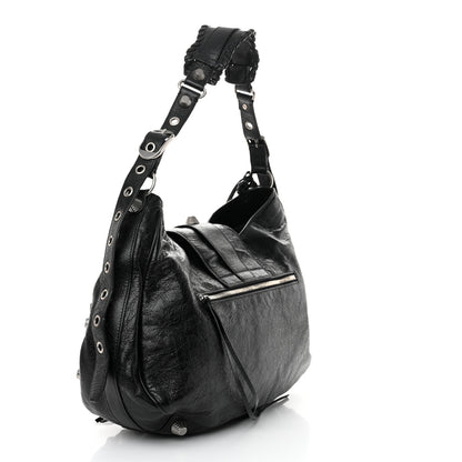 Balenciaga Agneau Arena Large Le Cagole Shoulder Bag Black 4 of 12