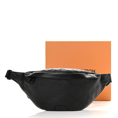 Louis Vuitton Calfskin Monogram Shadow Discovery Bumbag Black 12 of 12
