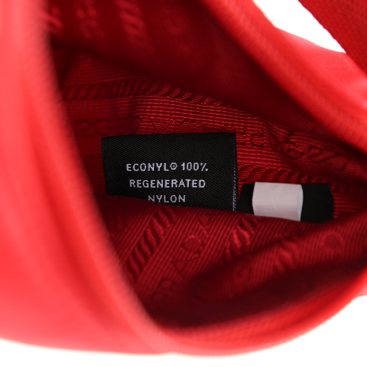 Tessuto Nylon Mini Re-Edition 2000 Bag Rosso