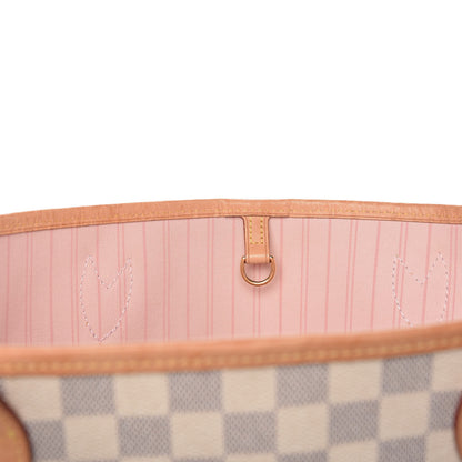 Louis Vuitton Damier Azur Neo Neverfull MM Rose Ballerine 13 of 24